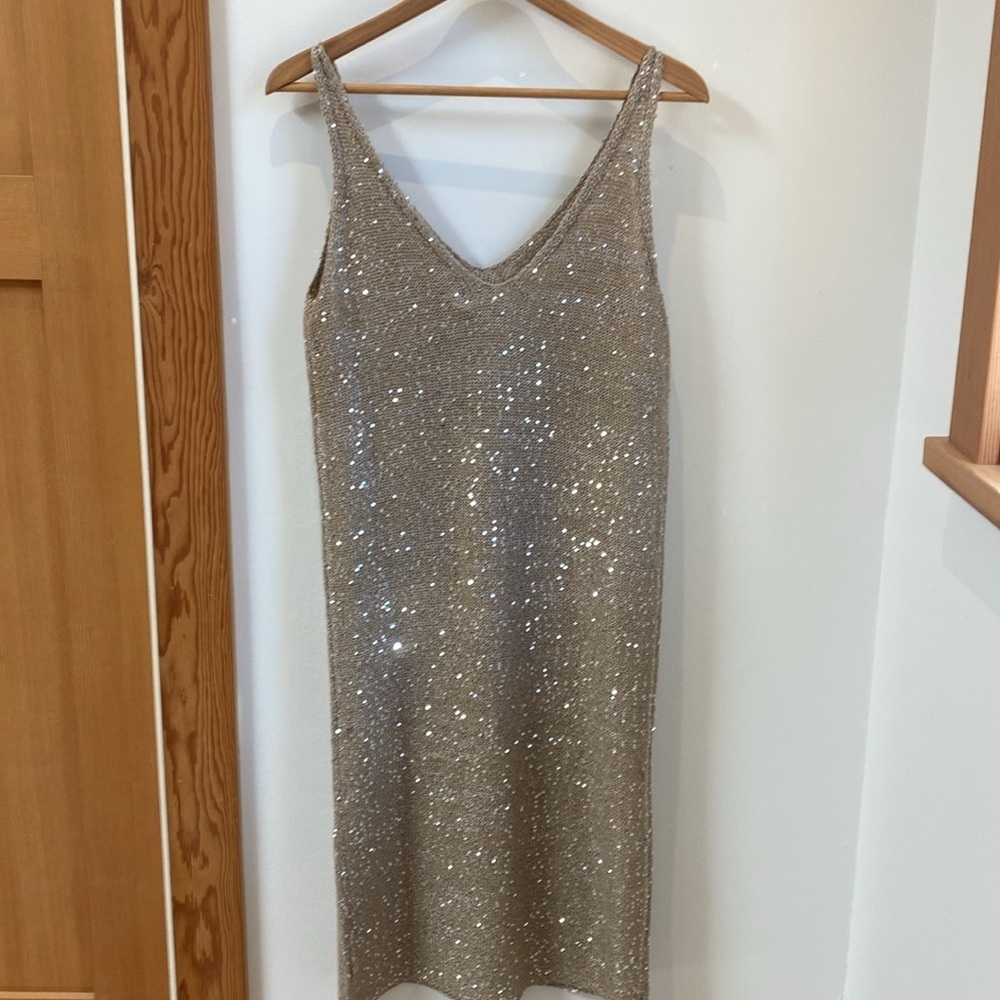 🆕 Vero Moda Leilani Knit V Neck Dress - Picture 6 of 7